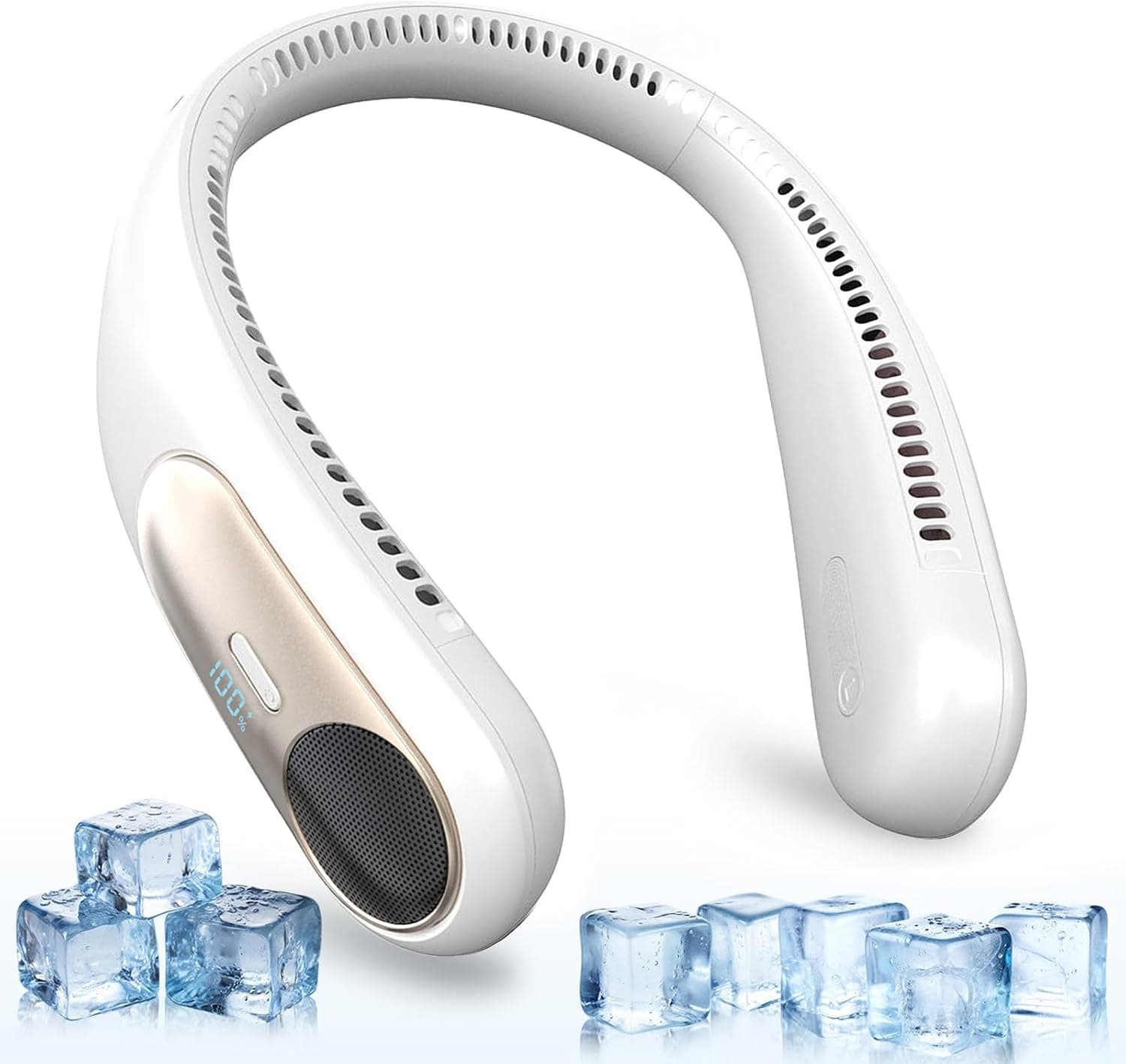 Portable Neck Fan, White