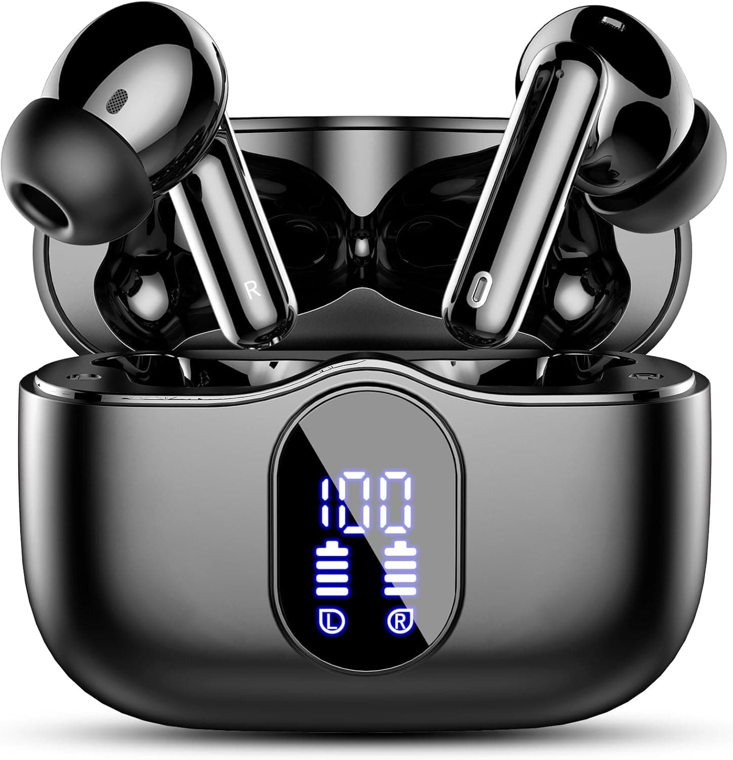 Wireless Earbuds with LED Display